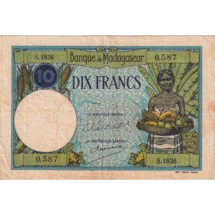1000 Francs Madagascar 1933 - P.41
