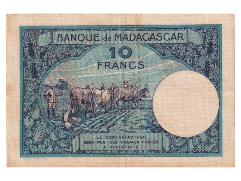 1000 Francs Madagascar 1933 - P.41