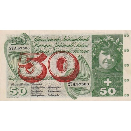 50 Francs SUISSE 1969 P.48i