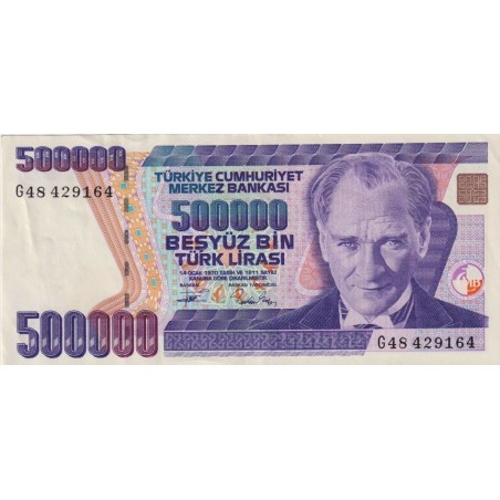 500000 Lirasi Turquie 1998 P-212