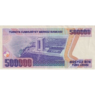500000 Lirasi Turquie 1998 P-212 2