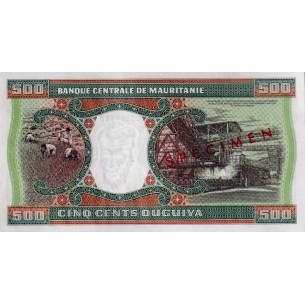 500 Ouguiya Specimen Mauritanie 1979 P.6s 2