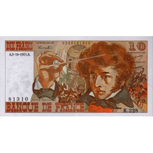 10 Francs BERLIOZ FRANCE 1975 F.63.13