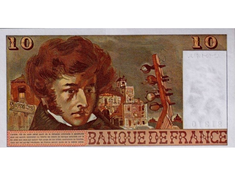 10 Francs BERLIOZ FRANCE 1975 F.63.13