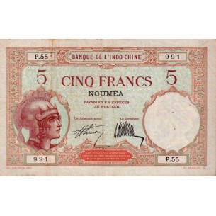 5 Francs NOUVELLE CALÉDONIE 1932 P.36b