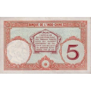 5 Francs NOUVELLE CALÉDONIE 1932 P.36b 2