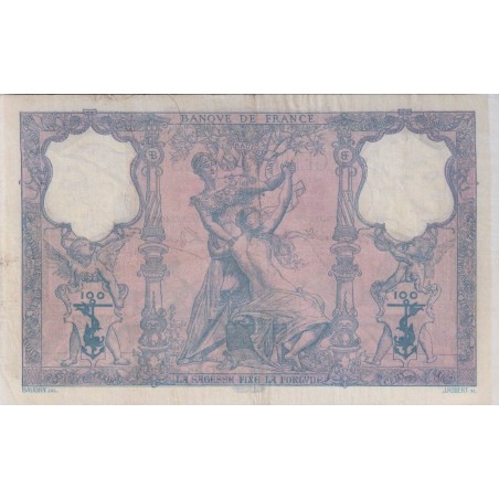100 Francs BLEU & ROSE FRANCE 1901  F.21.15