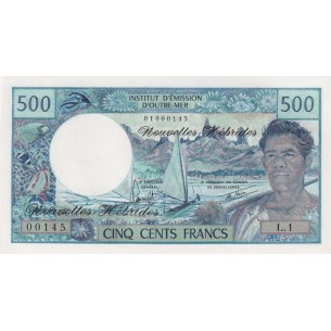 500 Francs Nouvelle-Hérides 1979 P.19c