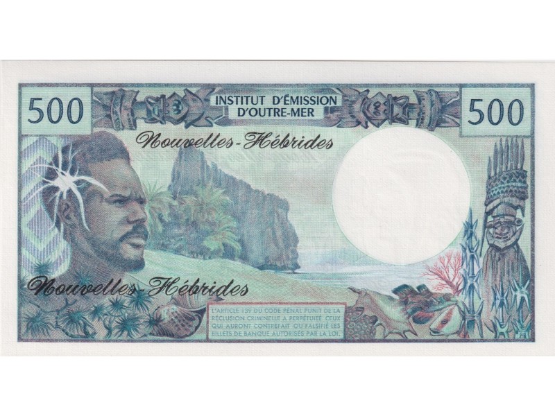  500 Francs Nouvelle-Hérides 1979 P.19c