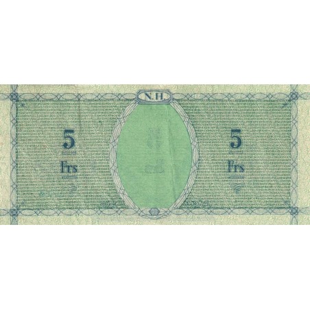 5 Francs NOUVELLES HÉBRIDES 1943 P.1