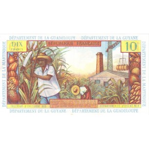 10 Francs ANTILLES FRANÇAISES 1964 P.8b 2