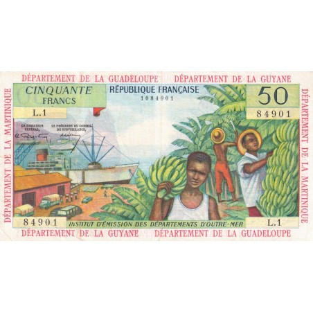 50 Francs ANTILLES FRANÇAISES 1964 P.9a
