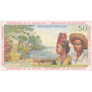 50 Francs ANTILLES FRANÇAISES 1964 P.9a 2