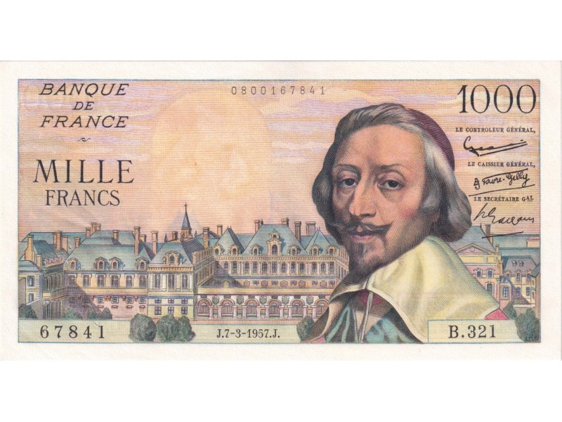 1000 Francs RICHELIEU 1956 F.42.25