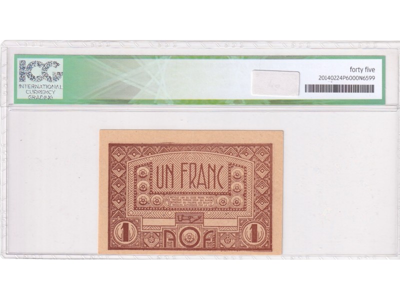 100 Francs GRAND-BASSAM AFRIQUE OCCIDENTALE FRANÇAISE  AOF (1895-1958) Grand-Bassam 1920 P.11Dc