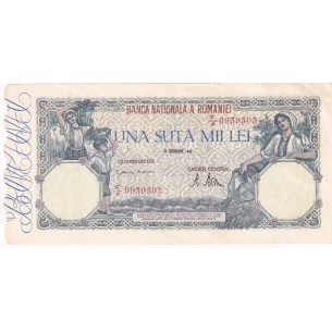 100000 Lei ROUMANIE 1946 P.58a