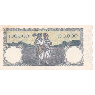100000 Lei ROUMANIE 1946 P.58a 2