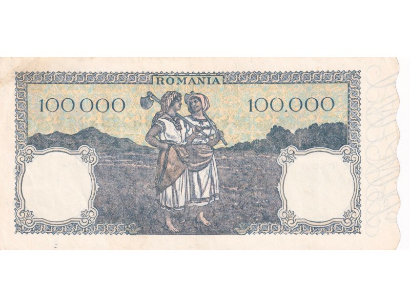 100000 Lei ROUMANIE 1946 P.58a