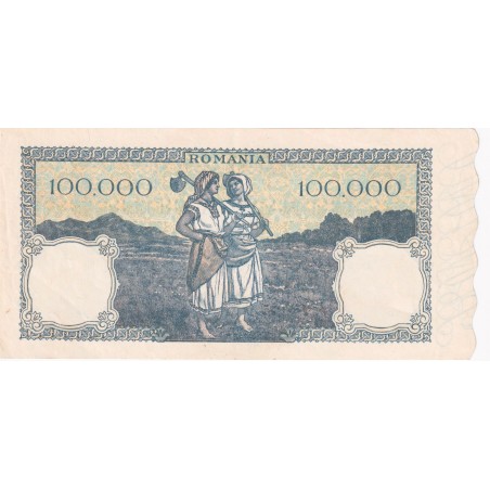 100000 Lei ROUMANIE 1946 P.58a