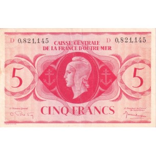 5 Francs AFRIQUE ÉQUATORIALE FRANÇAISE 1943 P.15d