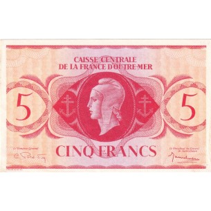 5 Francs  AFRIQUE EQUATORIALE FRANCAISE 1944 P.15c