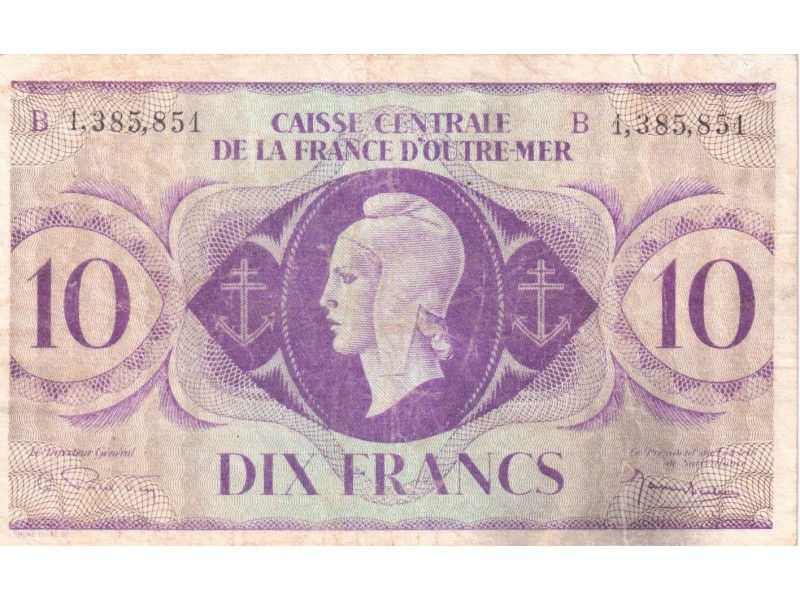 1000 Francs ÉTATS DE L'AFRIQUE ÉQUATORIALE (Cameroun) 1957 P.34