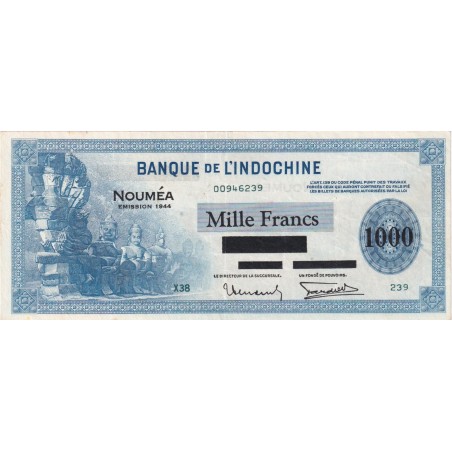 1000 Francs NOUVELLE CALÉDONIE 1944 P.47b