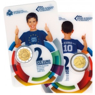 2 Euros SAINT MARIN 2012, 10 ans de L’ Euro