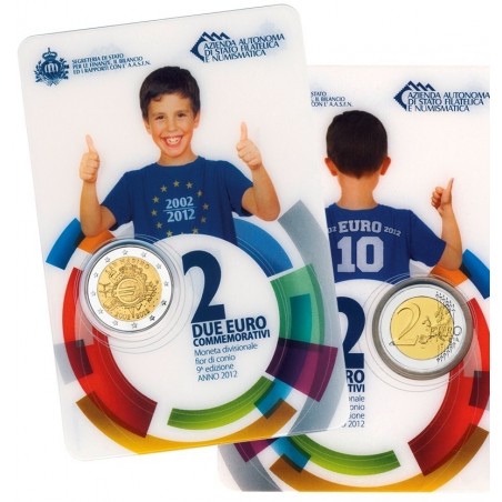 2 Euros SAINT MARIN 2012, 10 ans de L’ Euro