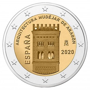 2 Euro ESPAGNE 2020  Architecture mudéjar d'Aragon