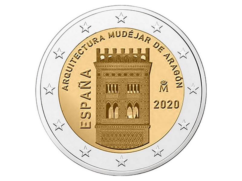 2 Euro ESPAGNE 2020  Architecture mudéjar d'Aragon