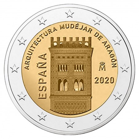 2 Euro ESPAGNE 2020  Architecture mudéjar d'Aragon
