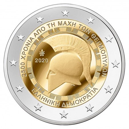 GRECE 2 euros commémorative 2020 -2500 ans de la bataille des Thermopyles