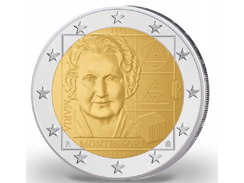 2 Euro ITALIE 2020 -150e anniversaire de la naissance de Maria Montessori