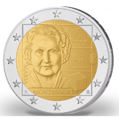 2 Euro ITALIE 2020 -150e anniversaire de la naissance de Maria Montessori