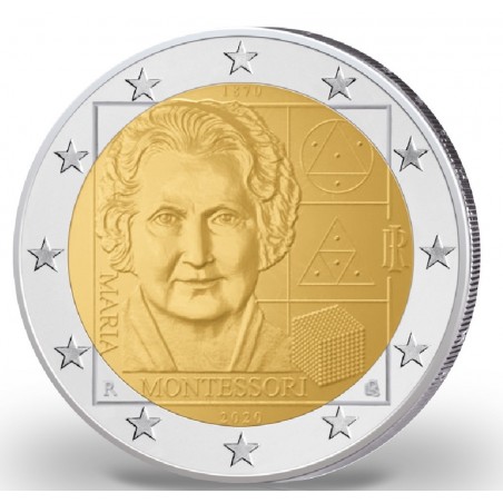 2 Euros ITALIE 2020 Maria Montessori