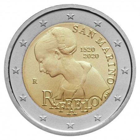 2 Euro commémorative SAINT MARIN 2020 - Raphael