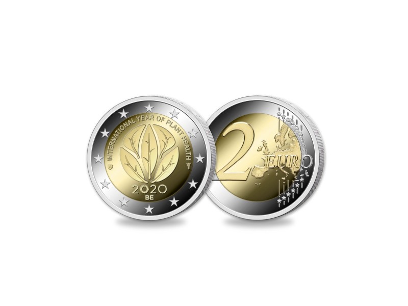 Pièce 2 Euros commémorative BELGIQUE  2020 - Année Internationale de la santé et des Végétaux