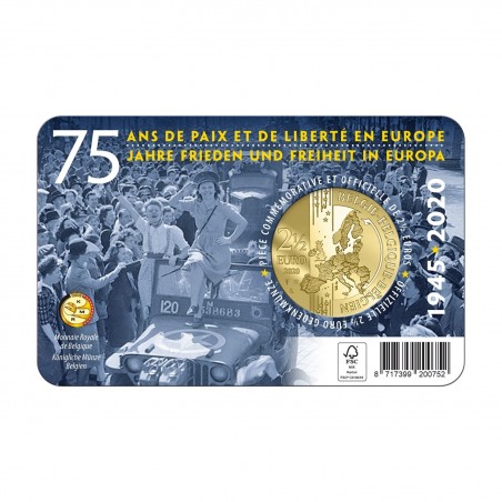5 Euros commémorative BELGIQUE  2020 - 75 année de la Paix et de la Liberté en Europe 5 Euros commémorative BELGIQUE  2020 - 75 année de la Paix et de la Liberté en Europe
