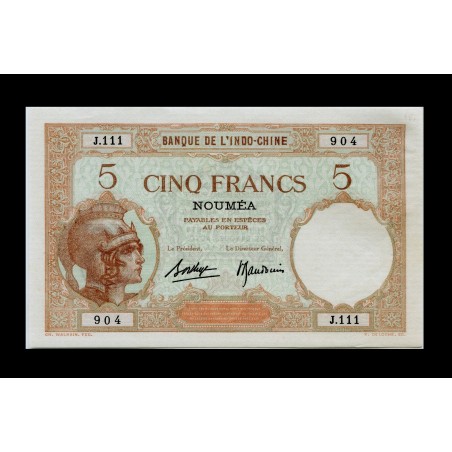 5 Francs NOUVELLE CALÉDONIE 1932 P.36b