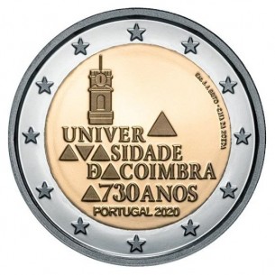 2 Euro PORTUGAL  2020 -730e anniversaire de l'Université de Coimbra