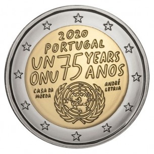 2 Euros PORTUGAL  2020 -75 ans des Nations Unies