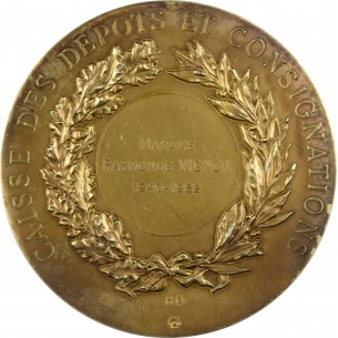 Médaille Caisse des dépôt et consignation MDCCCXVI 2