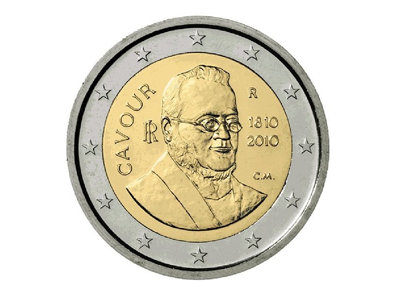 ITALIE pièce 2 euros 2010- Comte de Cavour
