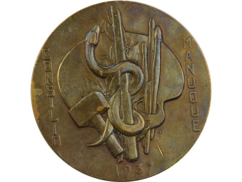 FRANCE Médaille Professeur Raymond Gregoire Consilio Manuque