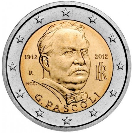 2 € Commémorative Italie 2012-100ème anniversaire de la mort de G. Pascoli