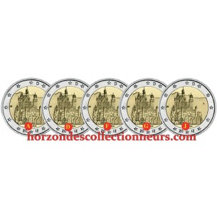 2 euro Commémorative Allemagne 2012 -ADFGJ - Château Neuschwanstein