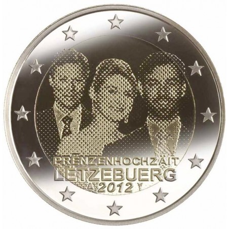 2 € Commémorative Luxembourg 2012- Mariage Princier Guillaume