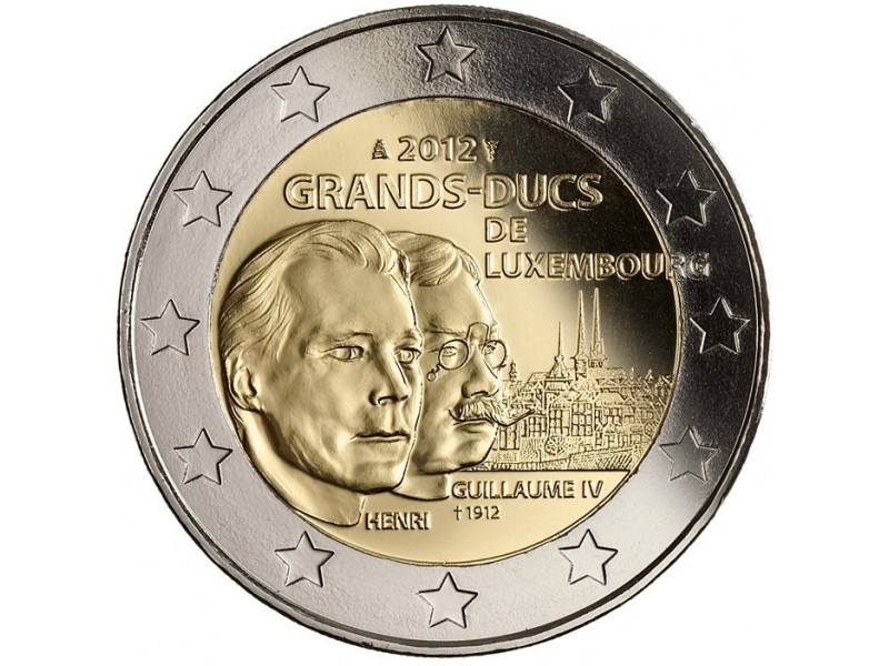 2 € Commémorative Luxembourg 2012- Guillaume IV