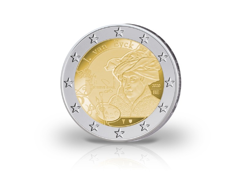 Belgique  - Pièce 2 Euros commémorative BELGIQUE  2020  Année Yan Van Eyck